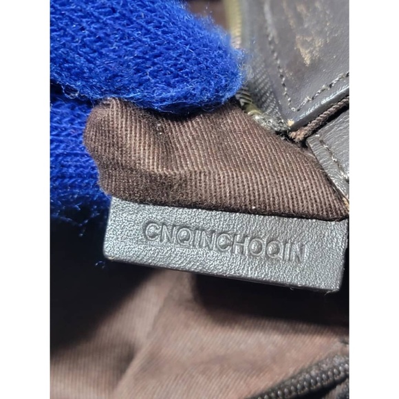 Authentic BURBERRY POCHETTE COATED CANVAS NOVA CHECK SHOULDER BAG DEEP B… - Picture 10 of 14